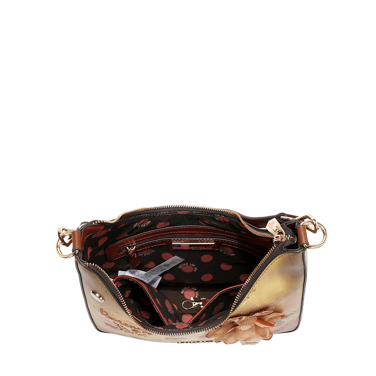 Bolsa Hobo Nicole Lee Con Flor Print Reflection SS26