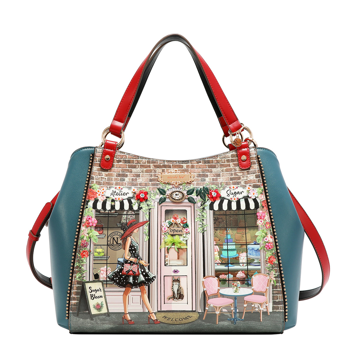 Bola Hobo Nicole Lee Con Pedreria Sugar Day FW26