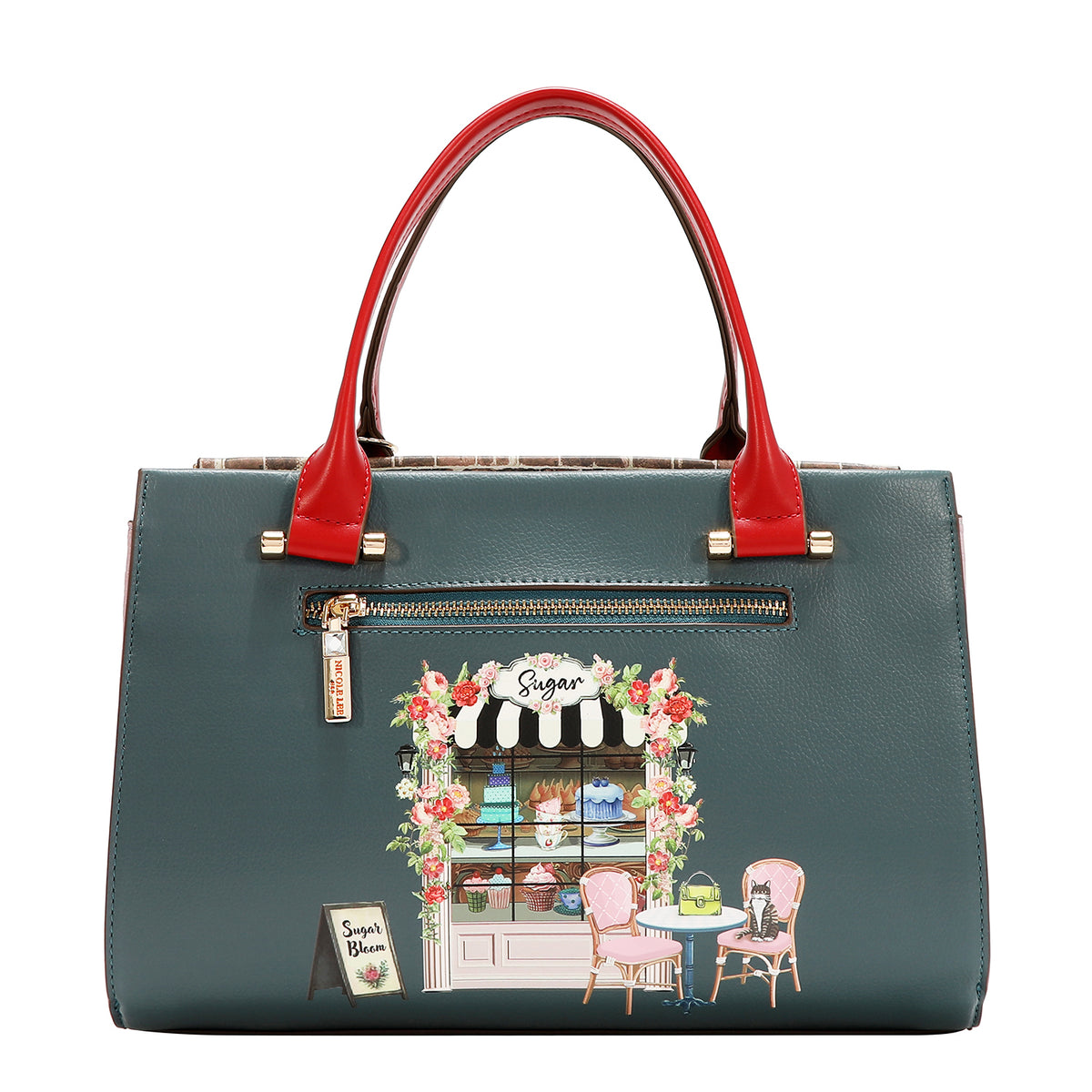 Bolsa Cuadrada Nicole Lee Con Pedreria Sugar Day FW26