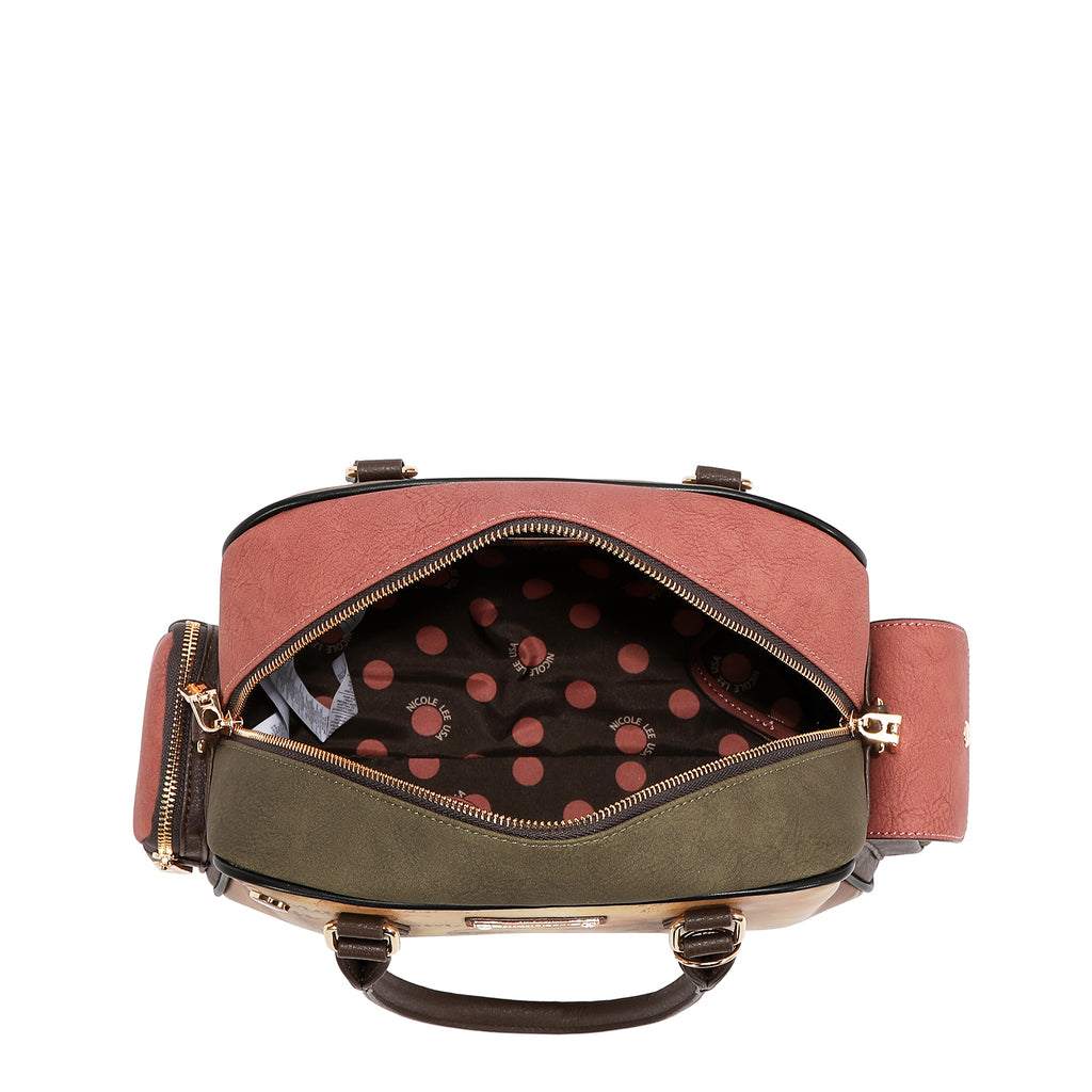 Set De 5 Piezas Nicole Lee Bolsa Satchel Y Accesorios Reflection SS26