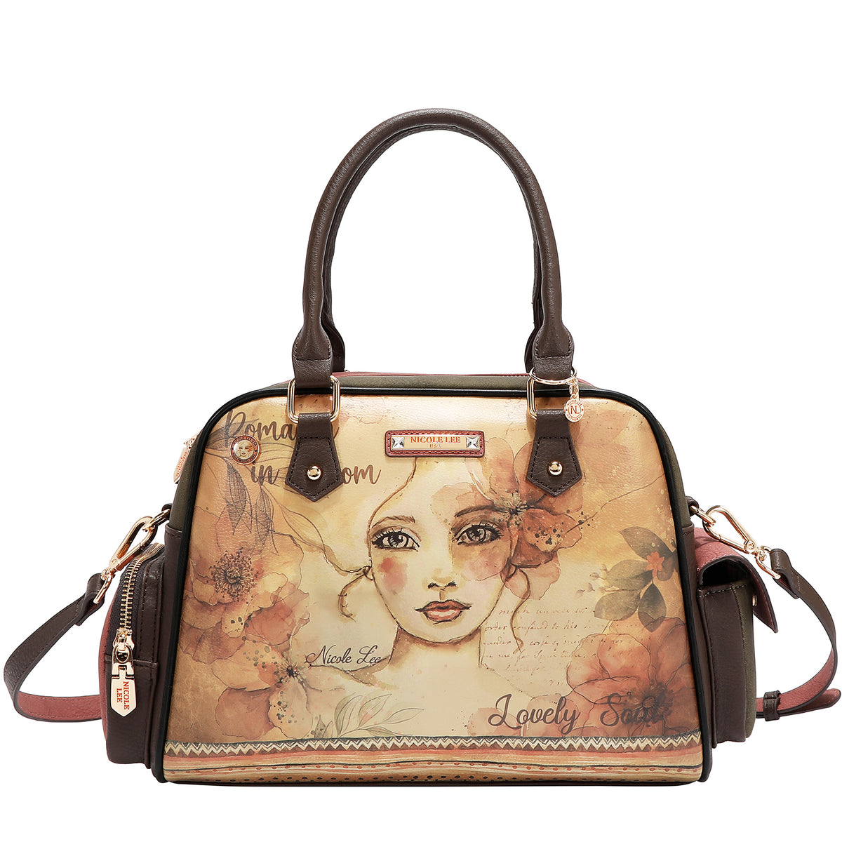 Set De 5 Piezas Nicole Lee Bolsa Satchel Y Accesorios Reflection SS26