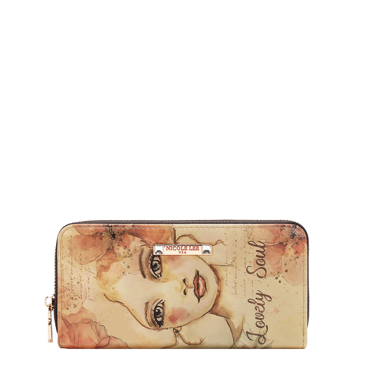 Set De 5 Piezas Nicole Lee Bolsa Satchel Y Accesorios Reflection SS26