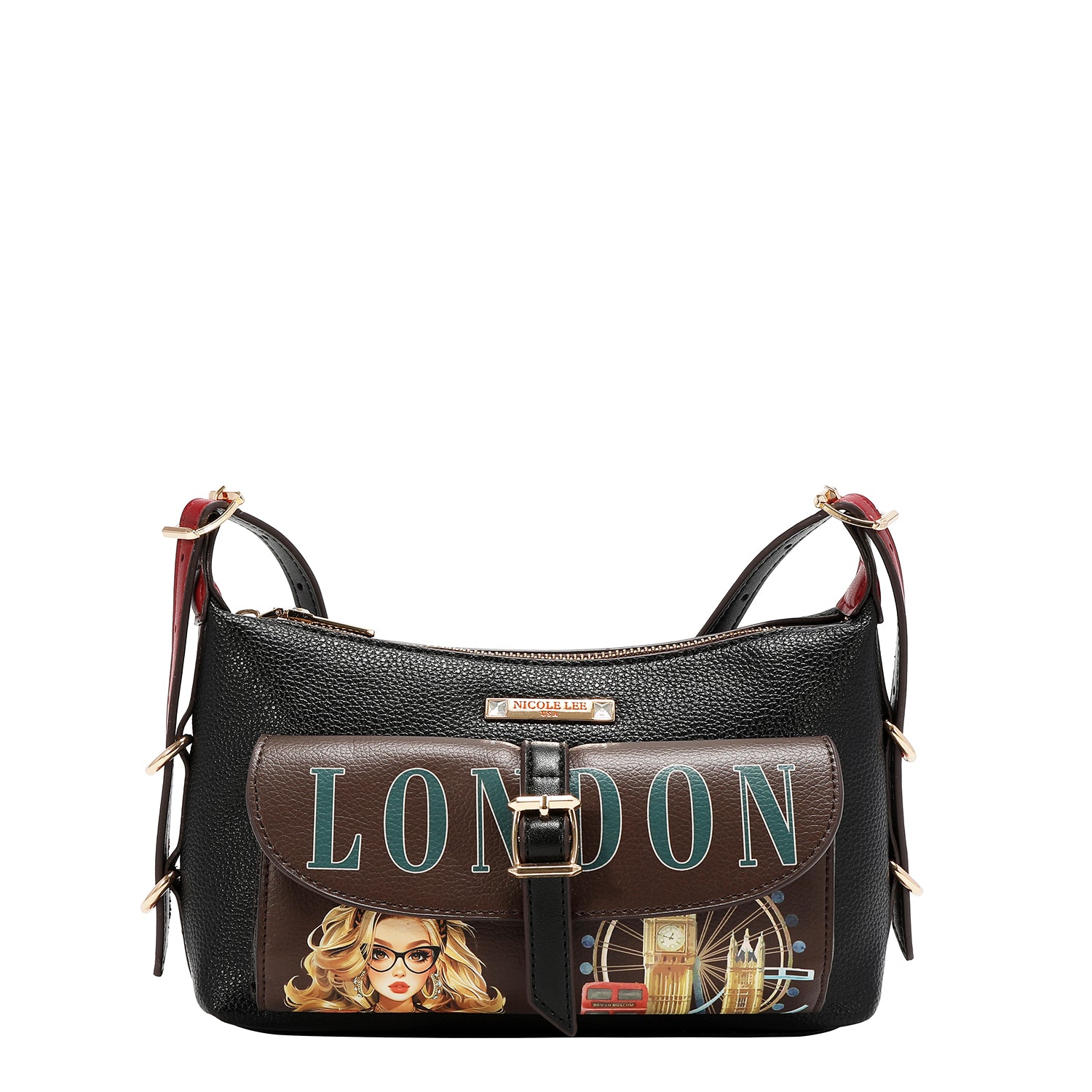 Set De 5 Piezas Bolsa Y Accesorios Print London Eye FW26