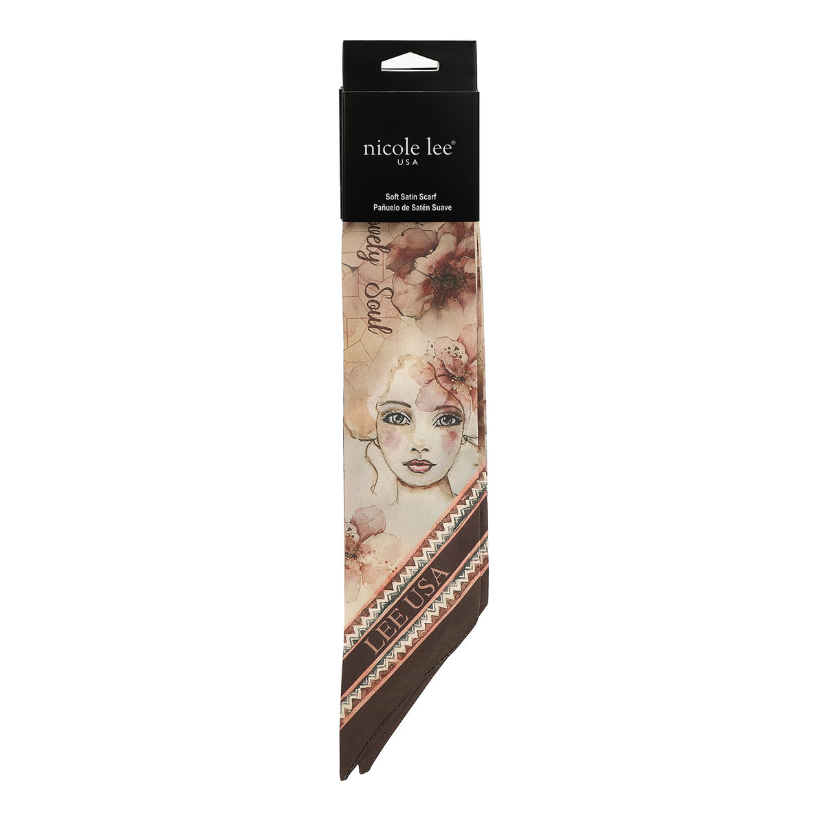Pañuelo De Satín Nicole Lee Suave Print Reflection SS26