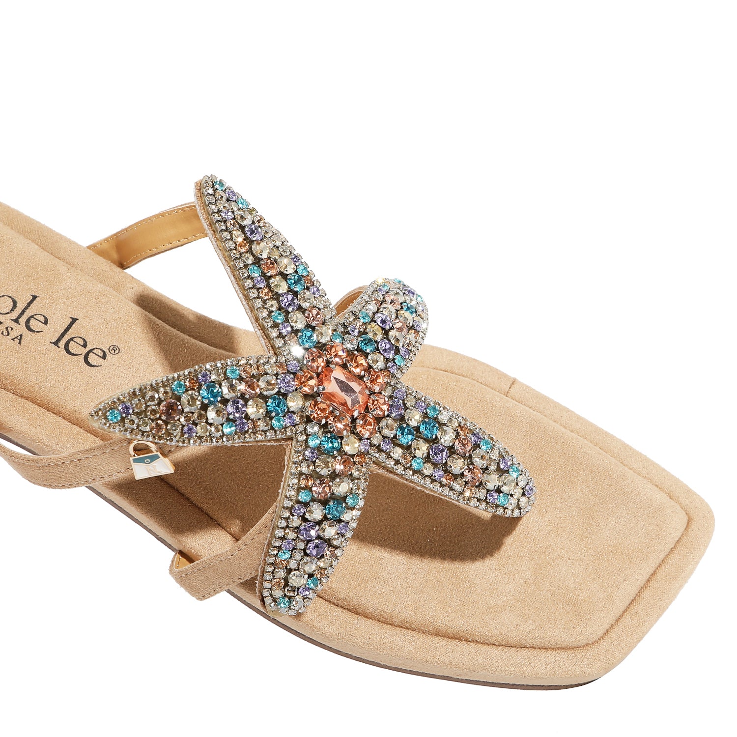 Sandalias Nicole Lee Crystal Starfish Cómodas SS26