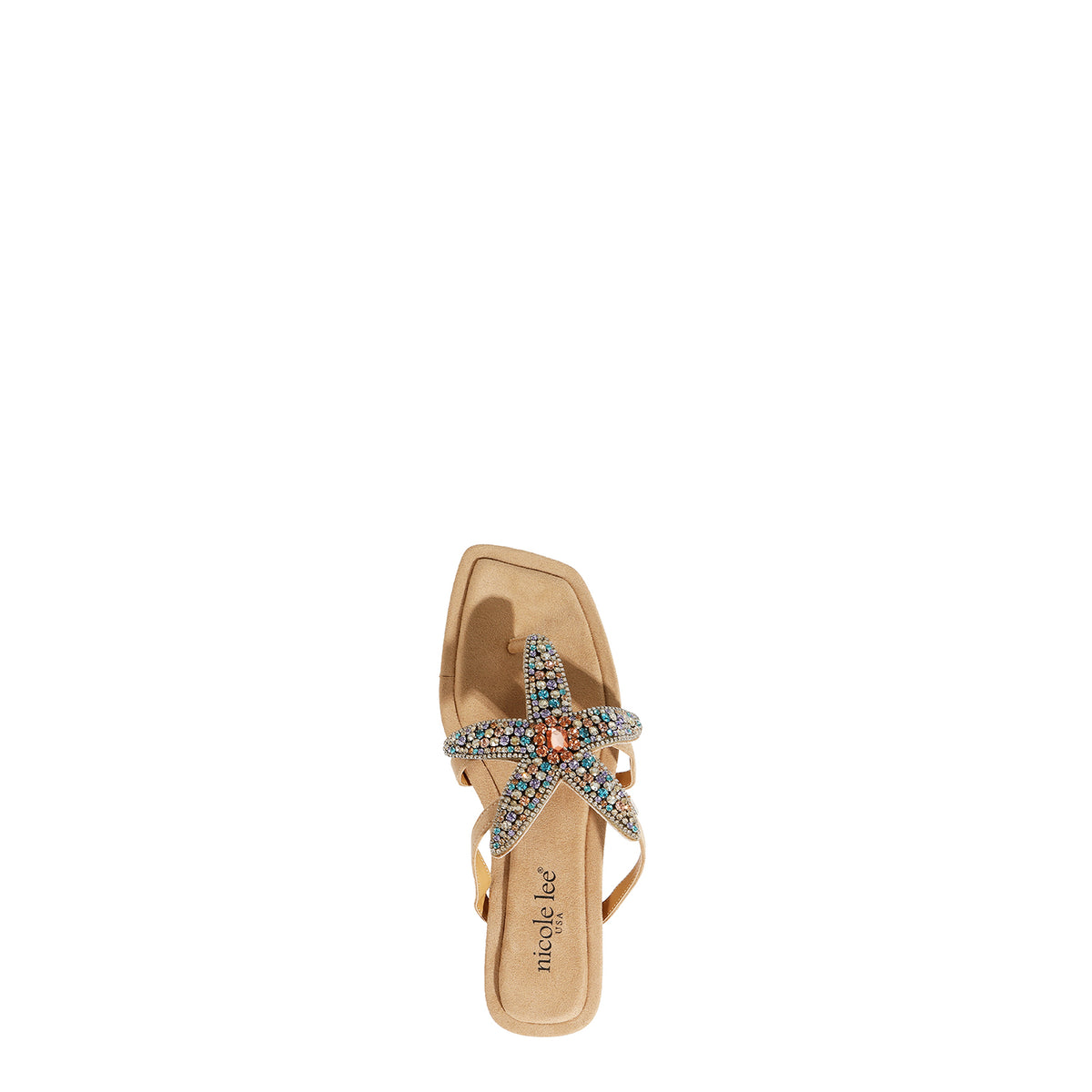 Sandalias Nicole Lee Crystal Starfish Cómodas SS26