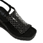 Sandalias Nicole Lee Crystal Chain Con Plataforma SS26