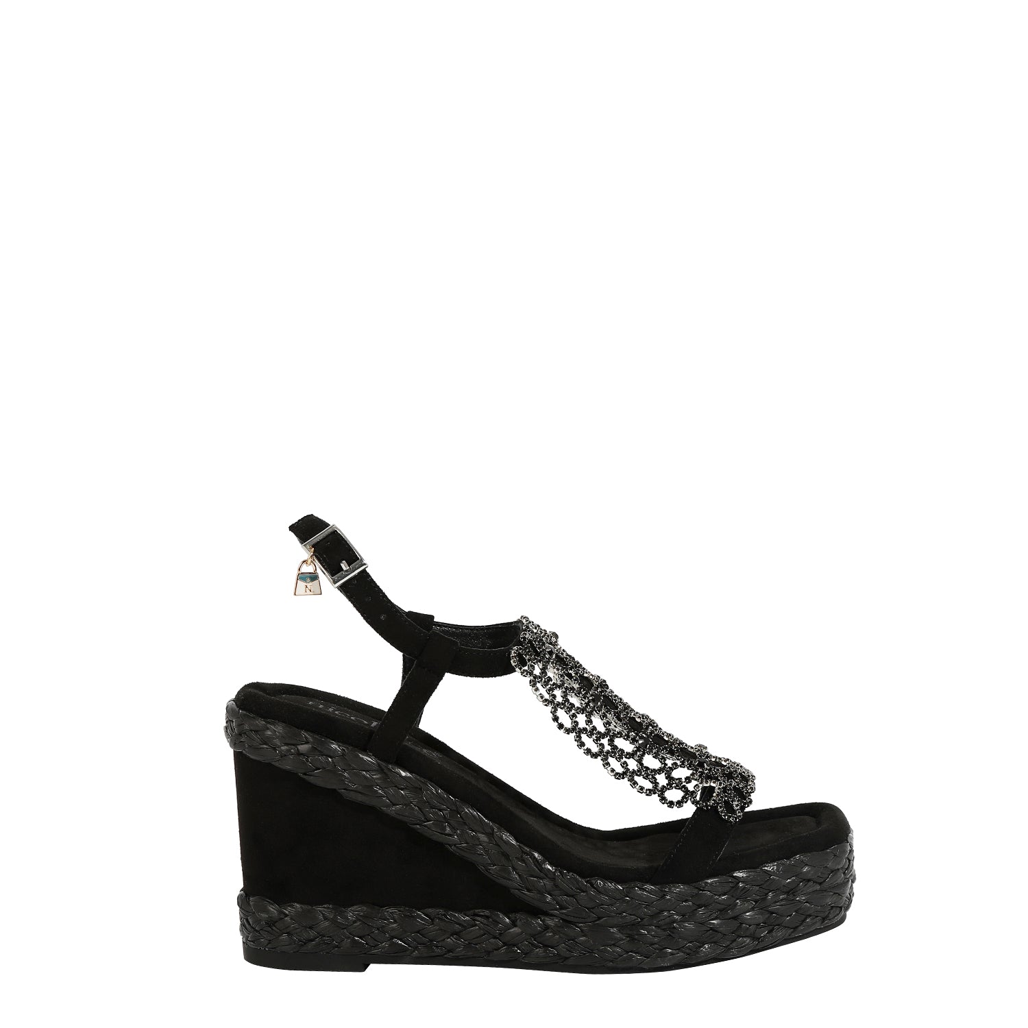 Sandalias Nicole Lee Crystal Chain Con Plataforma SS26