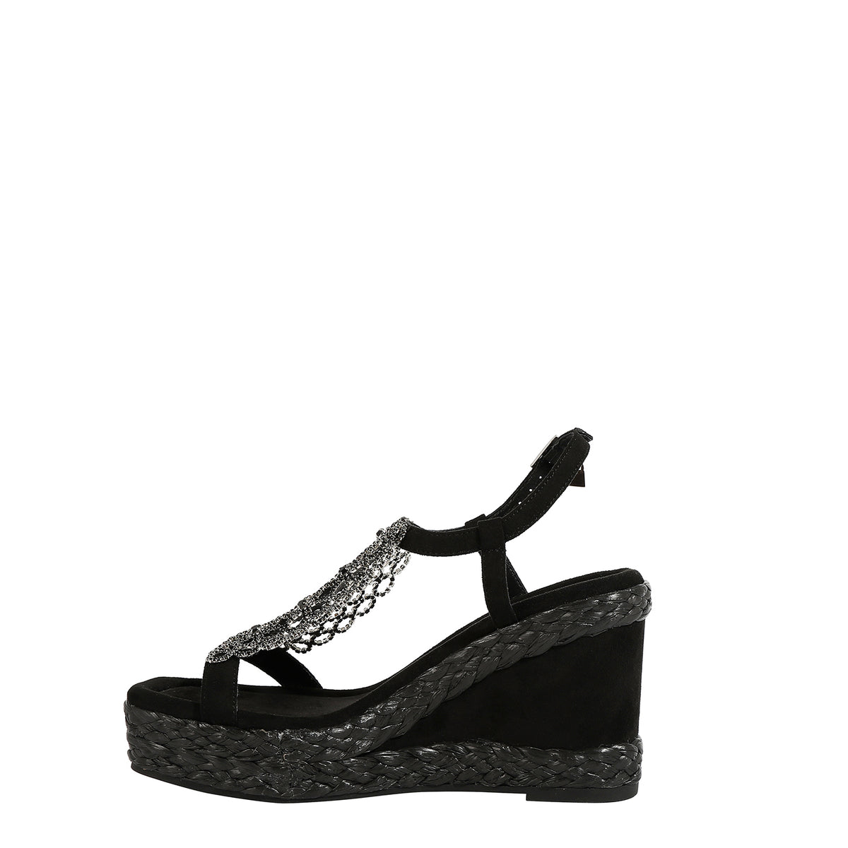 Sandalias Nicole Lee Crystal Chain Con Plataforma SS26