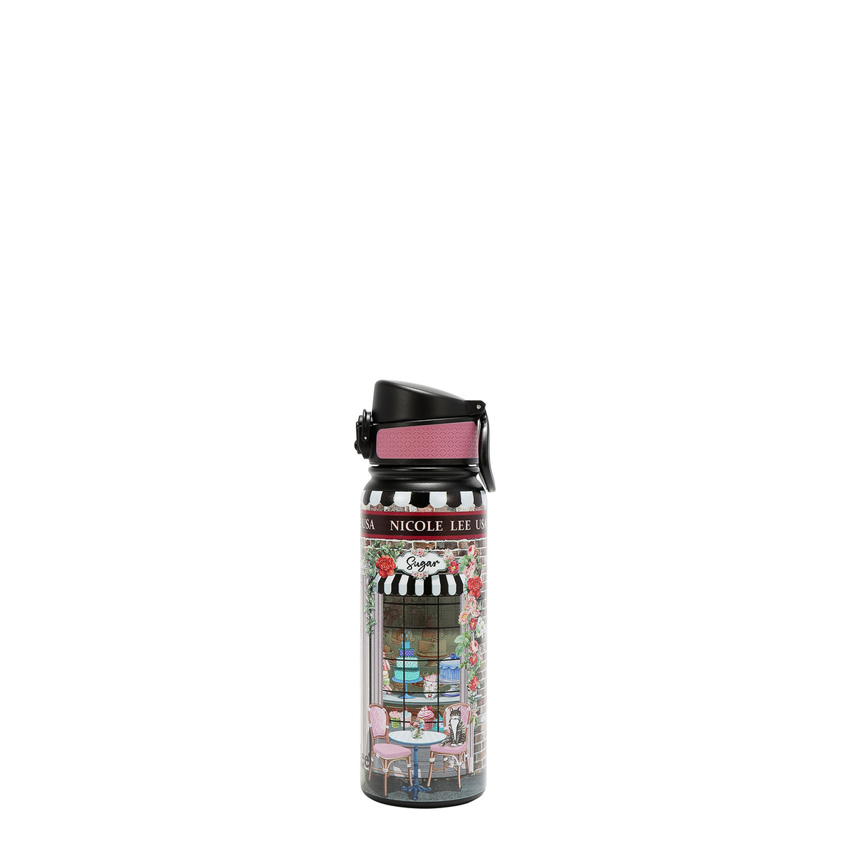 Termo De 600 ml Nicole Lee  Con Tapa Print Sugar Day FW26