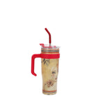 Termo Nicole Lee De Acero Con Popote Y Agarradera Reflection SS26