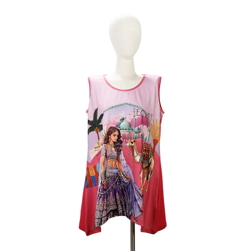 Bluson Nicole Lee con Pedrería Estampado Queen Cleopatra FW25