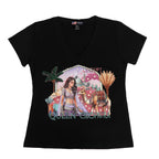 Blusa con Pedrería Nicole Lee Estampado Queen Cleopatra FW25