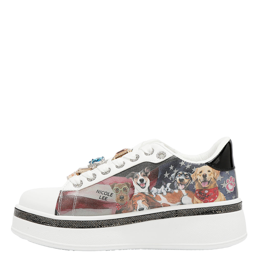 Tenis con charms y plataforma Nicole Lee Best Smile FW25