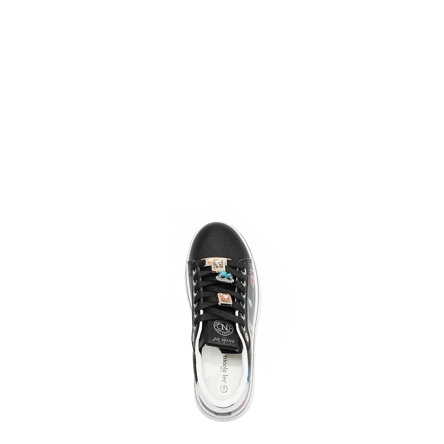 Tenis con charms y plataforma Nicole Lee Samantha FW25
