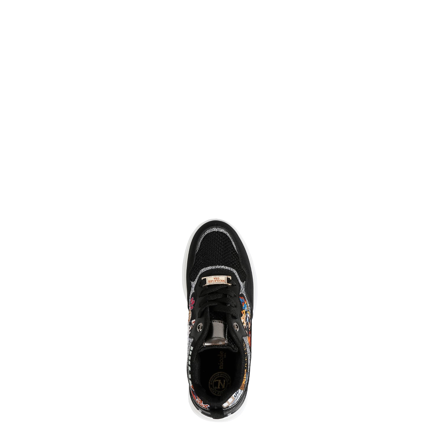 Tenis con Glitter de Nicole Lee Estampado Best Smile FW25