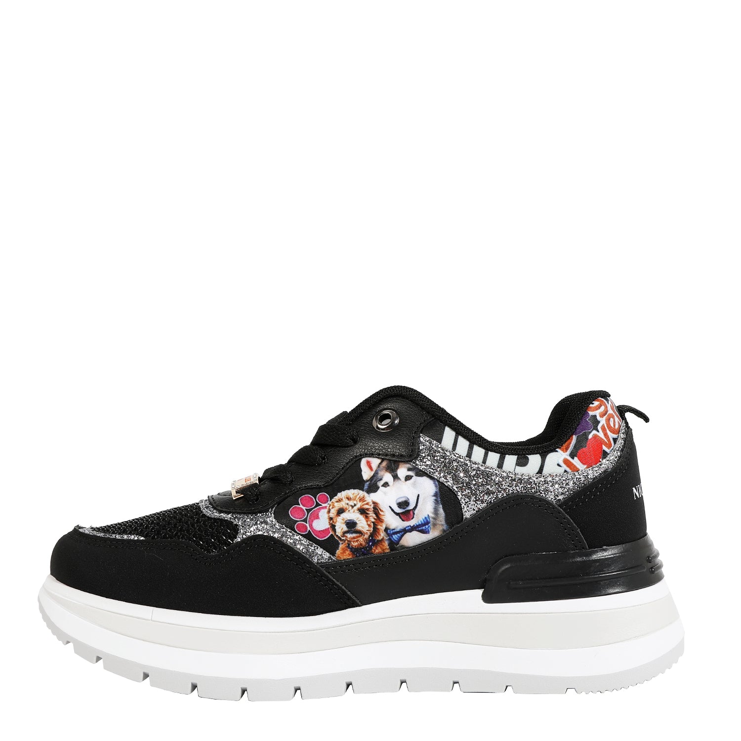 Tenis con Glitter de Nicole Lee Estampado Best Smile FW25
