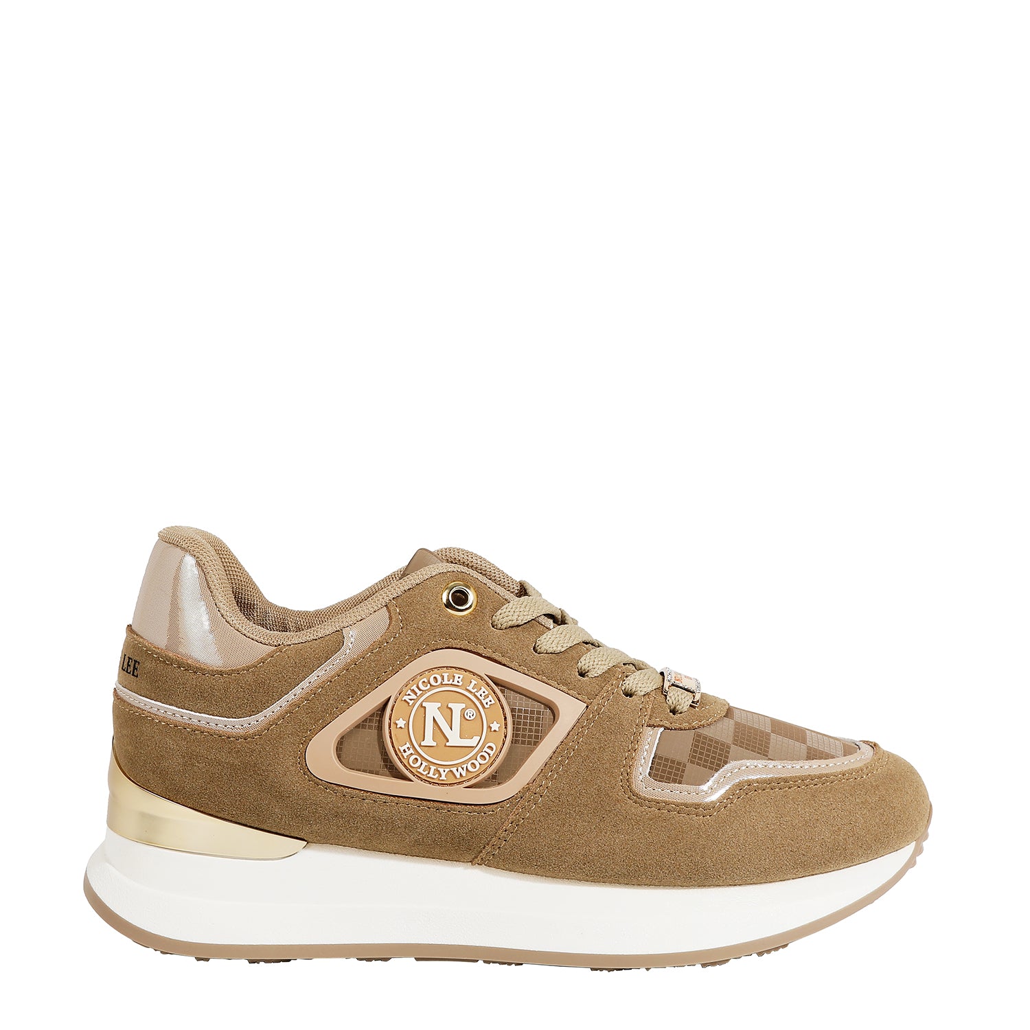 Tenis Casuales Nicole Lee Print Checker FW25