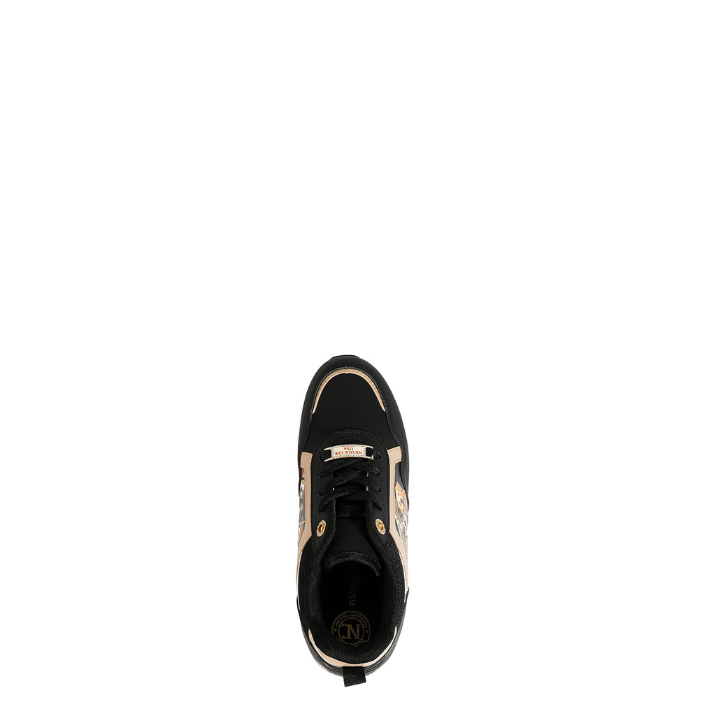 Tenis Nicole Lee plataforma elevada print Best Smile FW25