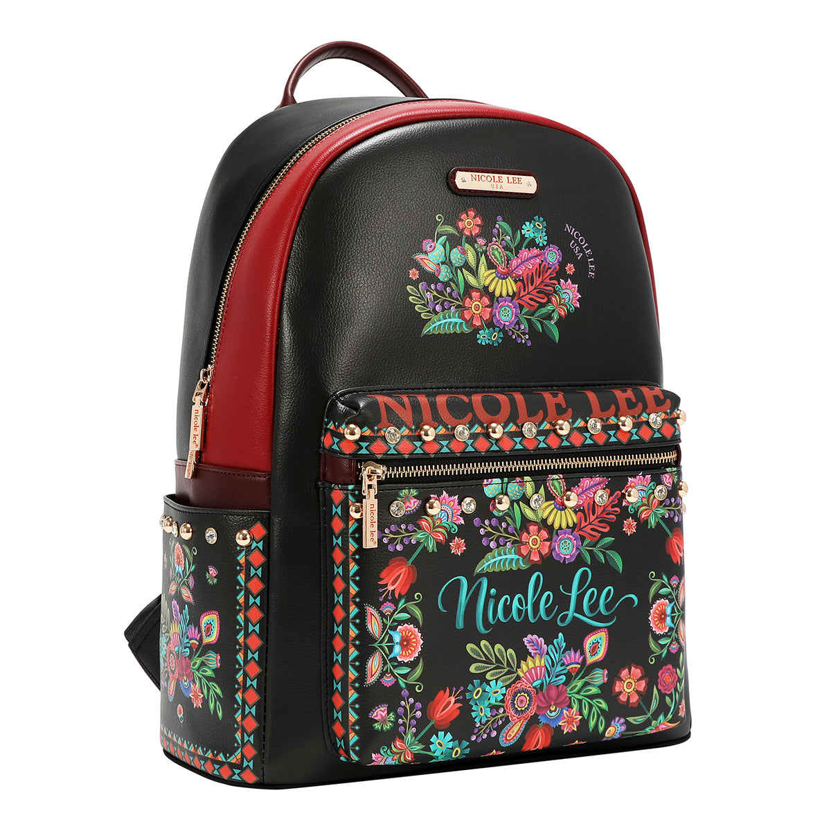 Mochila Nicole Lee Con Puerto USB Keep Dreaming FW26