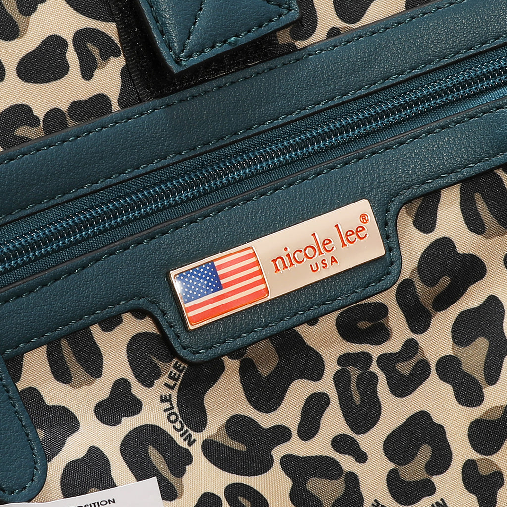 Mochila Nicole Lee Con Puerto USB Print London Eye FW26