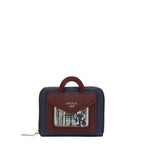 Cartera Nicole Lee compacta de cierre Print Moda FW25