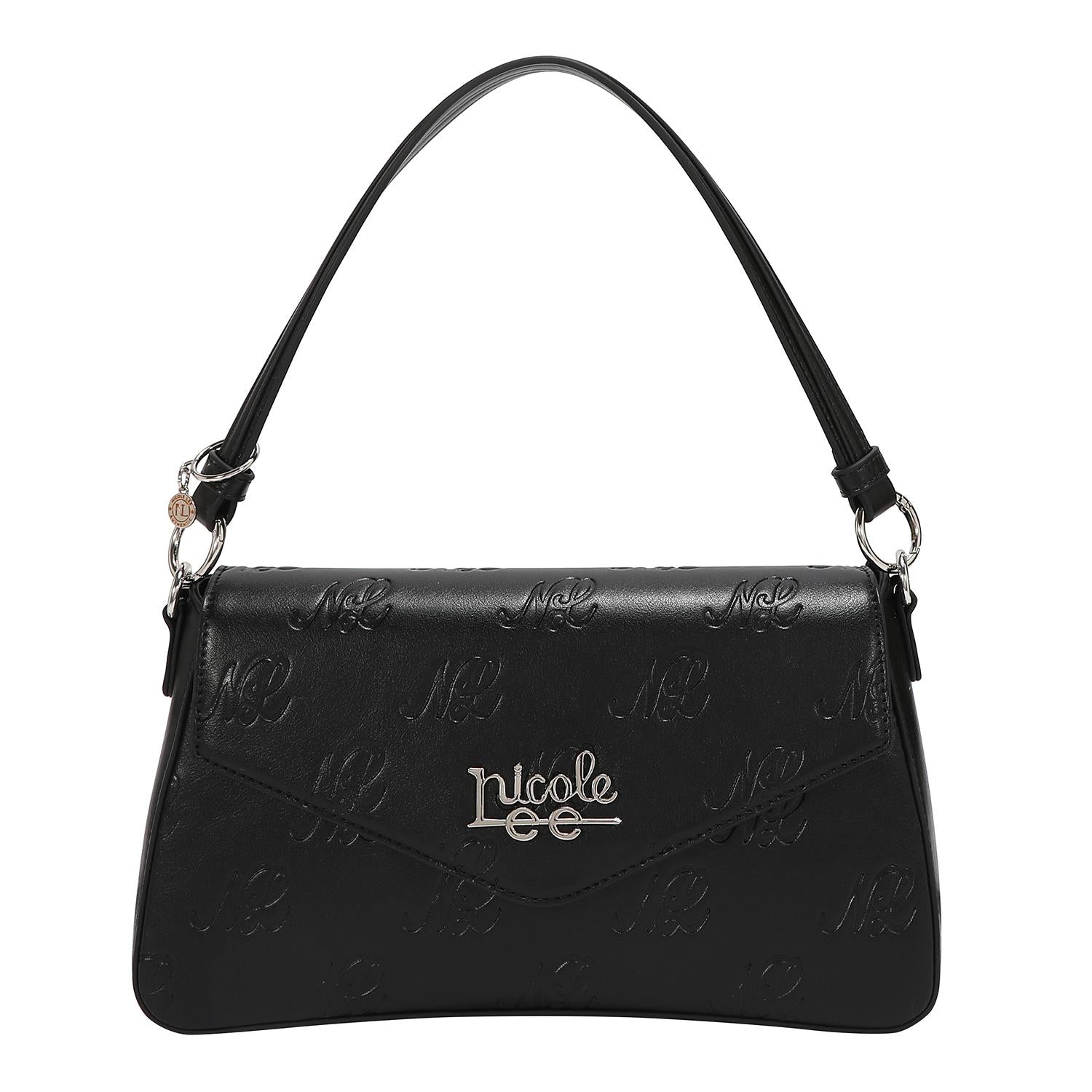 Bolsa Baguette Nicole Lee Con Relieve Embossed SS26