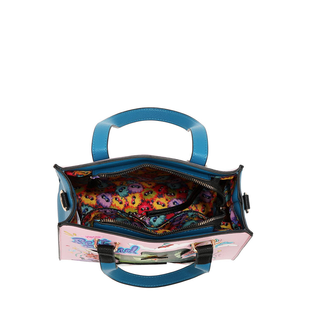 Bolsa Shopper Estampada Smurfs by Nicole Lee FW25
