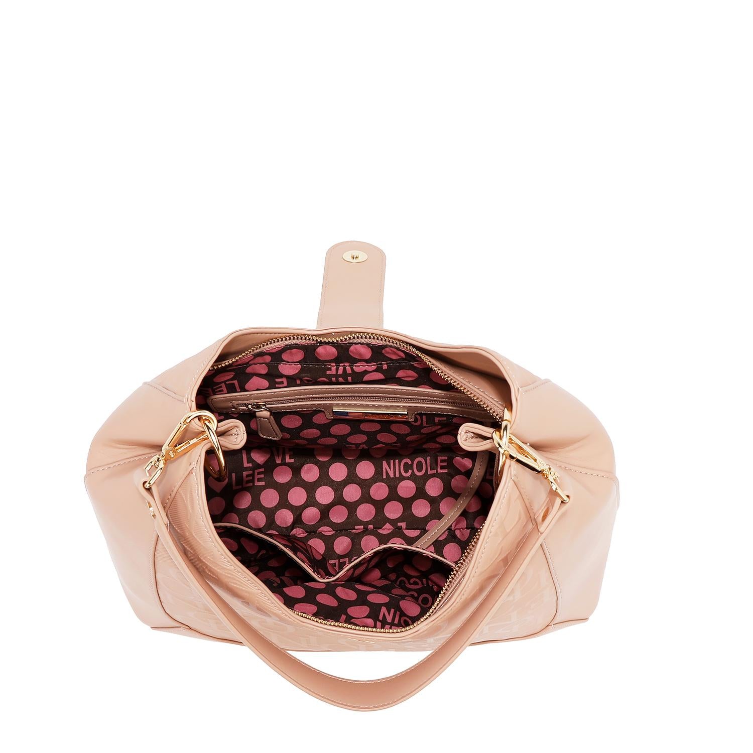 Bolsa Hobo Nicole Lee Con Relieve FW25