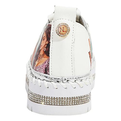 Tenis con plataforma trenzada Nicole Lee Queen Cleopatra FW25