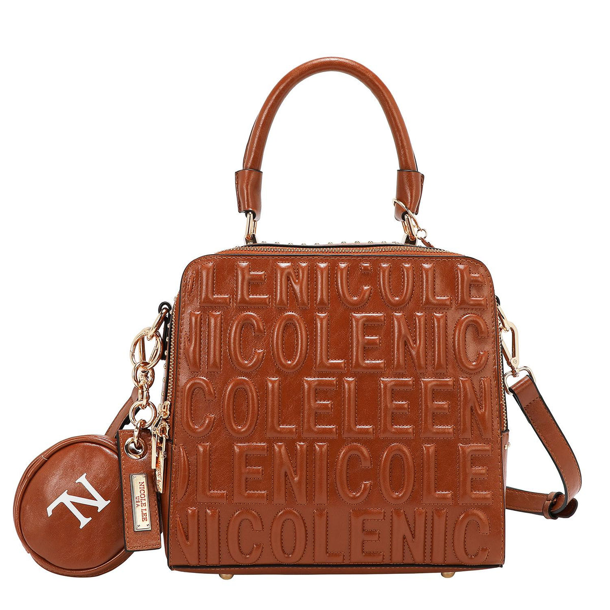Bolsa de mano Nicole Lee en relieve y con monedero FW25