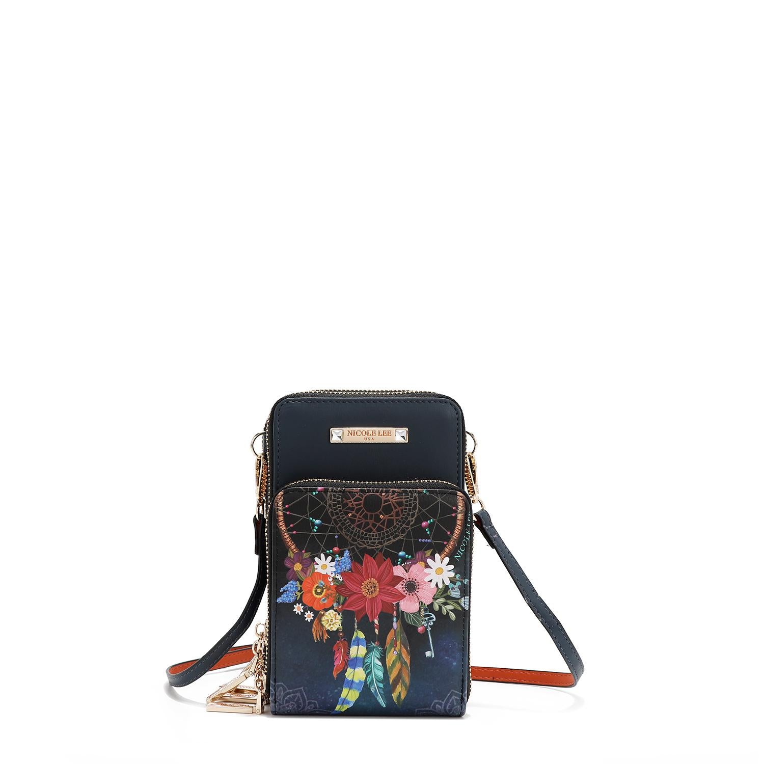 Bolsa Portacelular Nicole Lee estampada Dream Comes TrueFW25