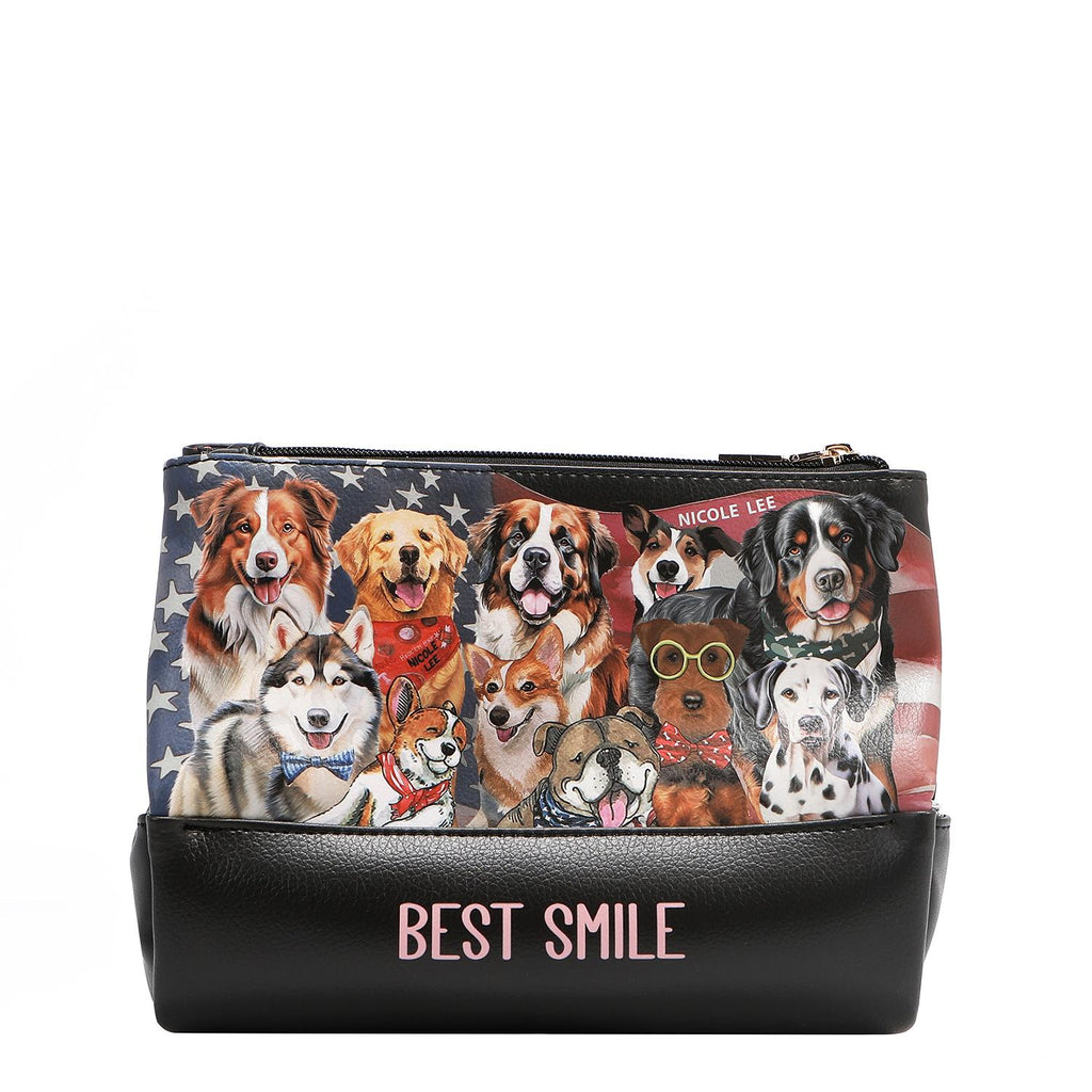 Cosmetiquera Nicole Lee de tres cierres print Best FW25