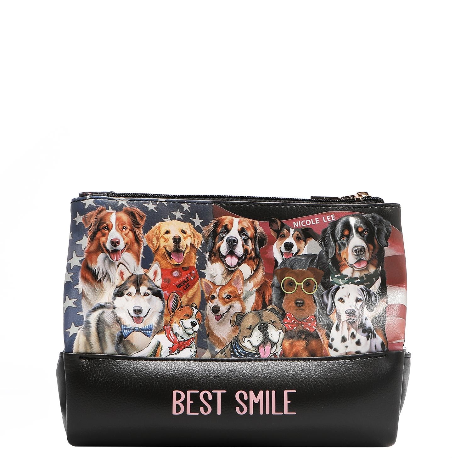 Cosmetiquera Nicole Lee de tres cierres print Best FW25