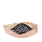 Bolsa media luna Nicole Lee acabado brillante y llavero FW25