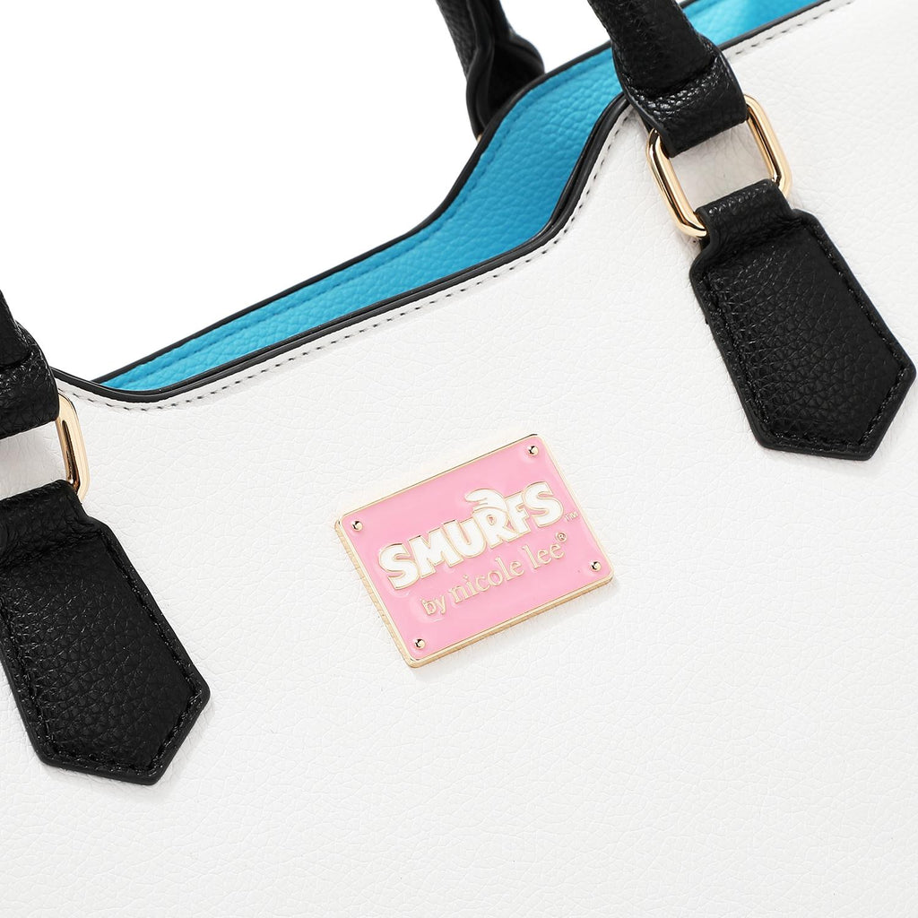 Bolsa Cuadrada Estampada Smurfs by Nicole Lee FW25