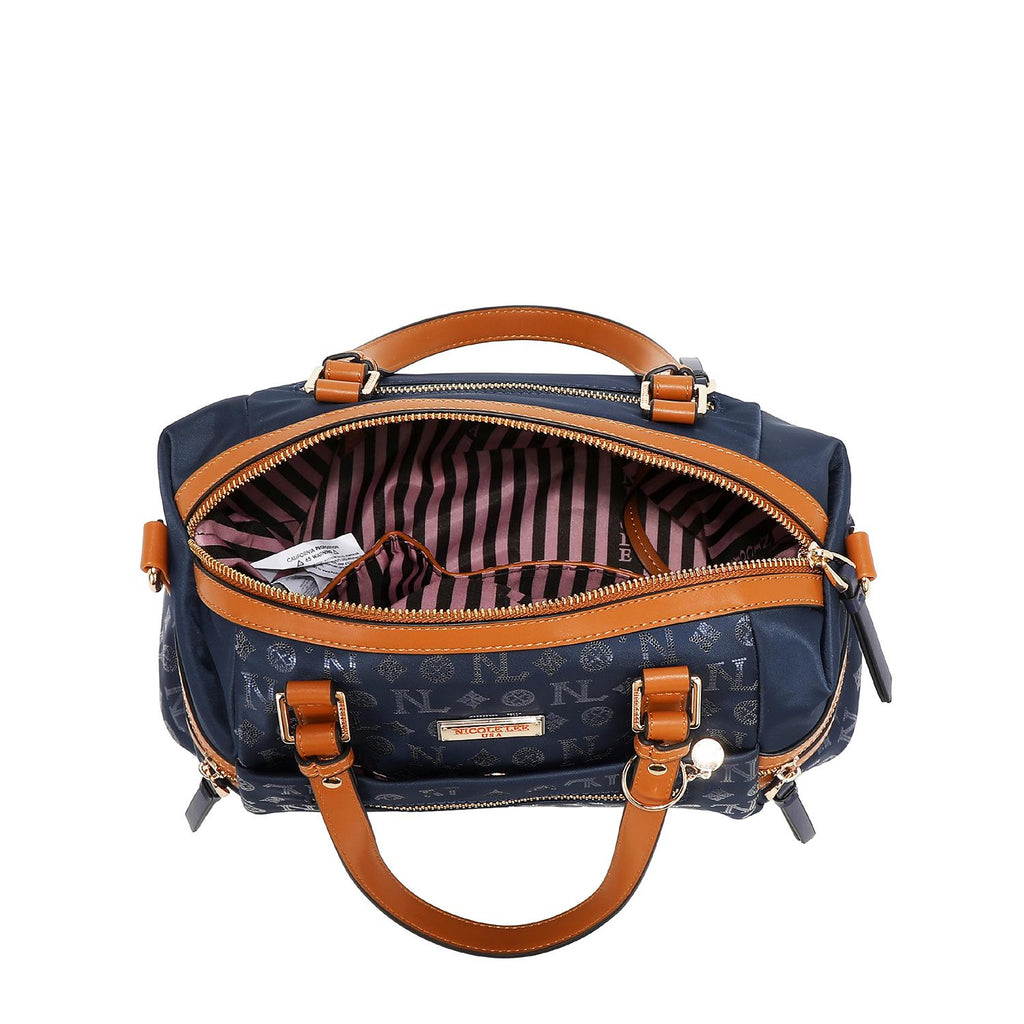 Bolsa duffle Nicole Lee de nylon holográfica FW25