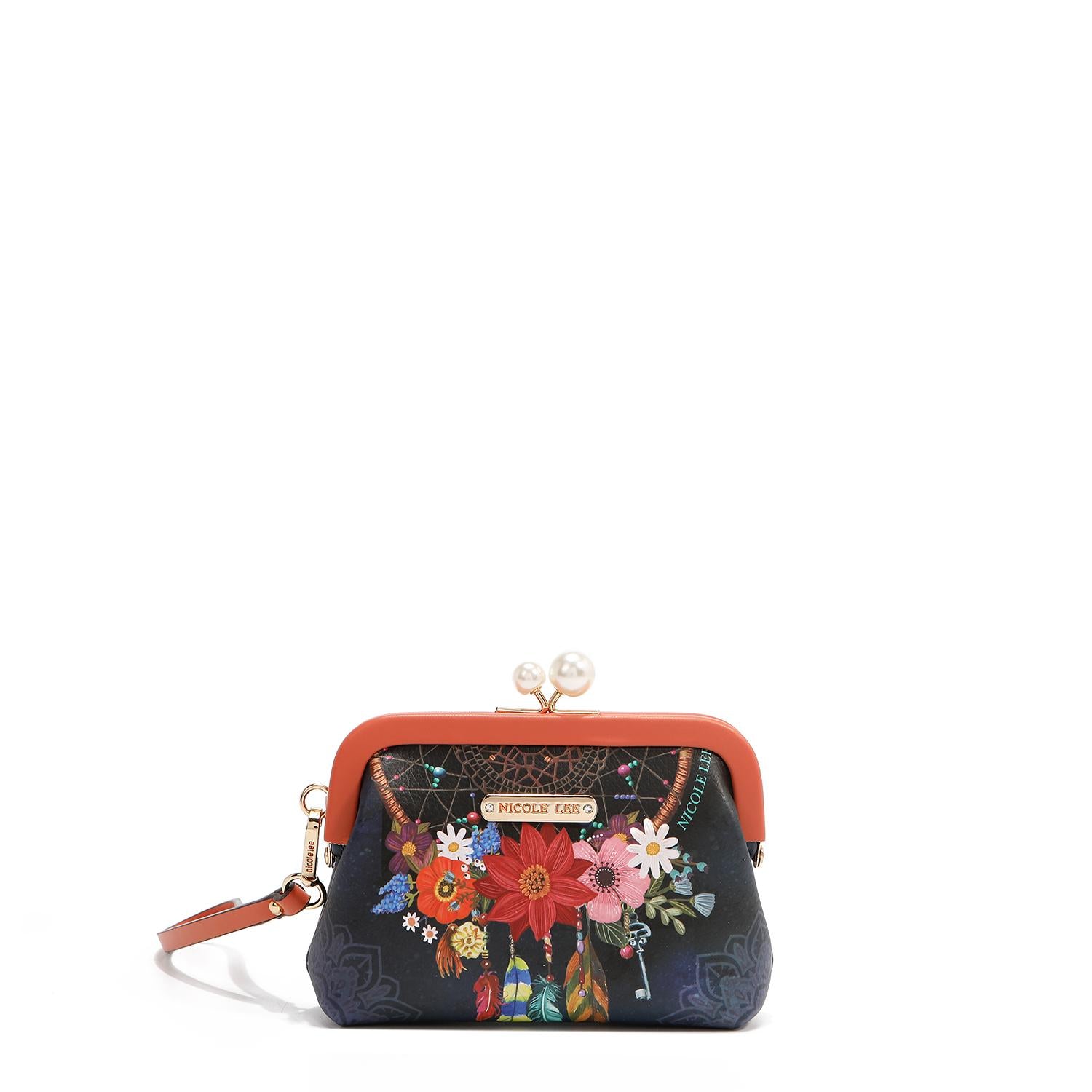 Mini Monedero Nicole Lee Con Broche Kisslock Y Correa FW25