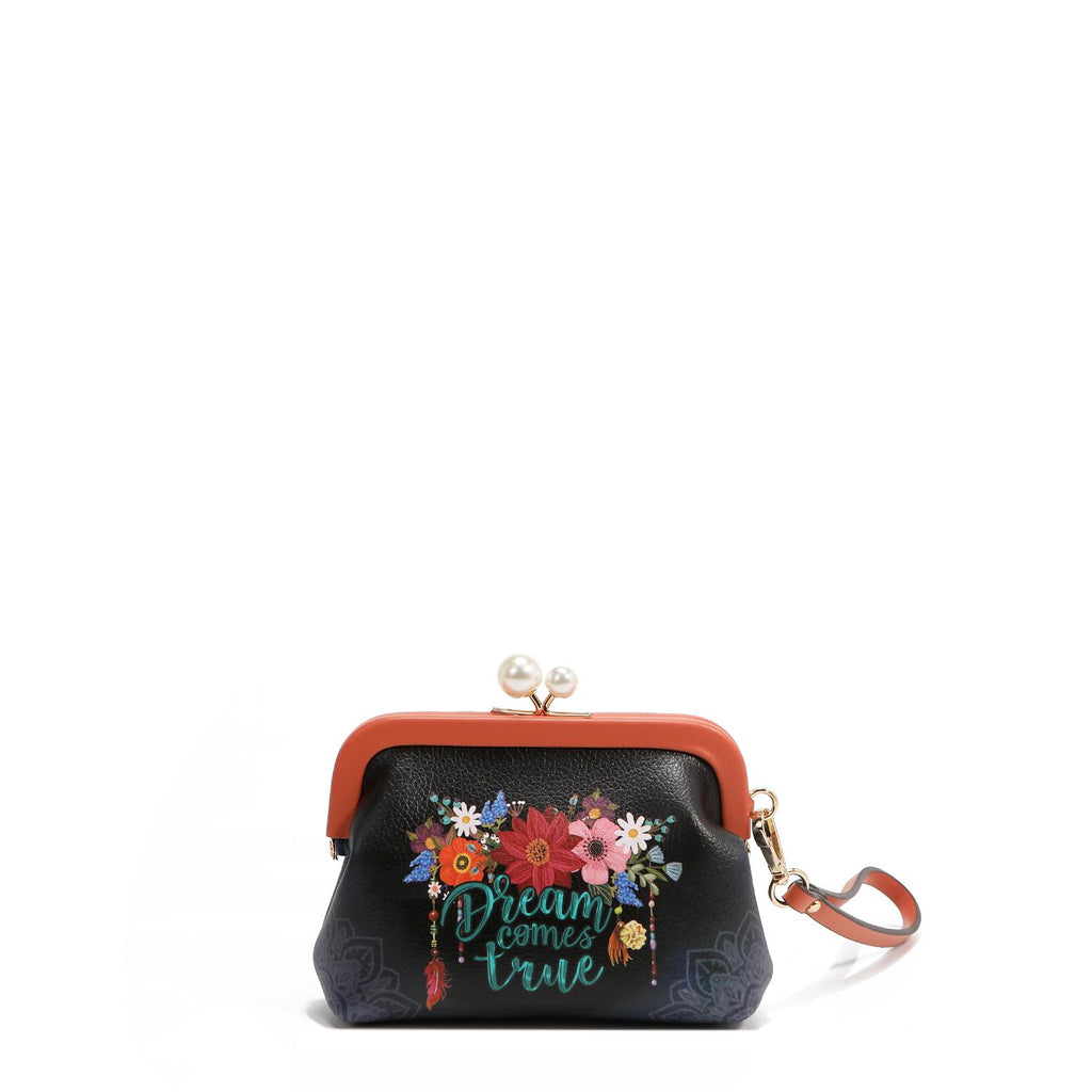 Mini Monedero Nicole Lee Con Broche Kisslock Y Correa FW25