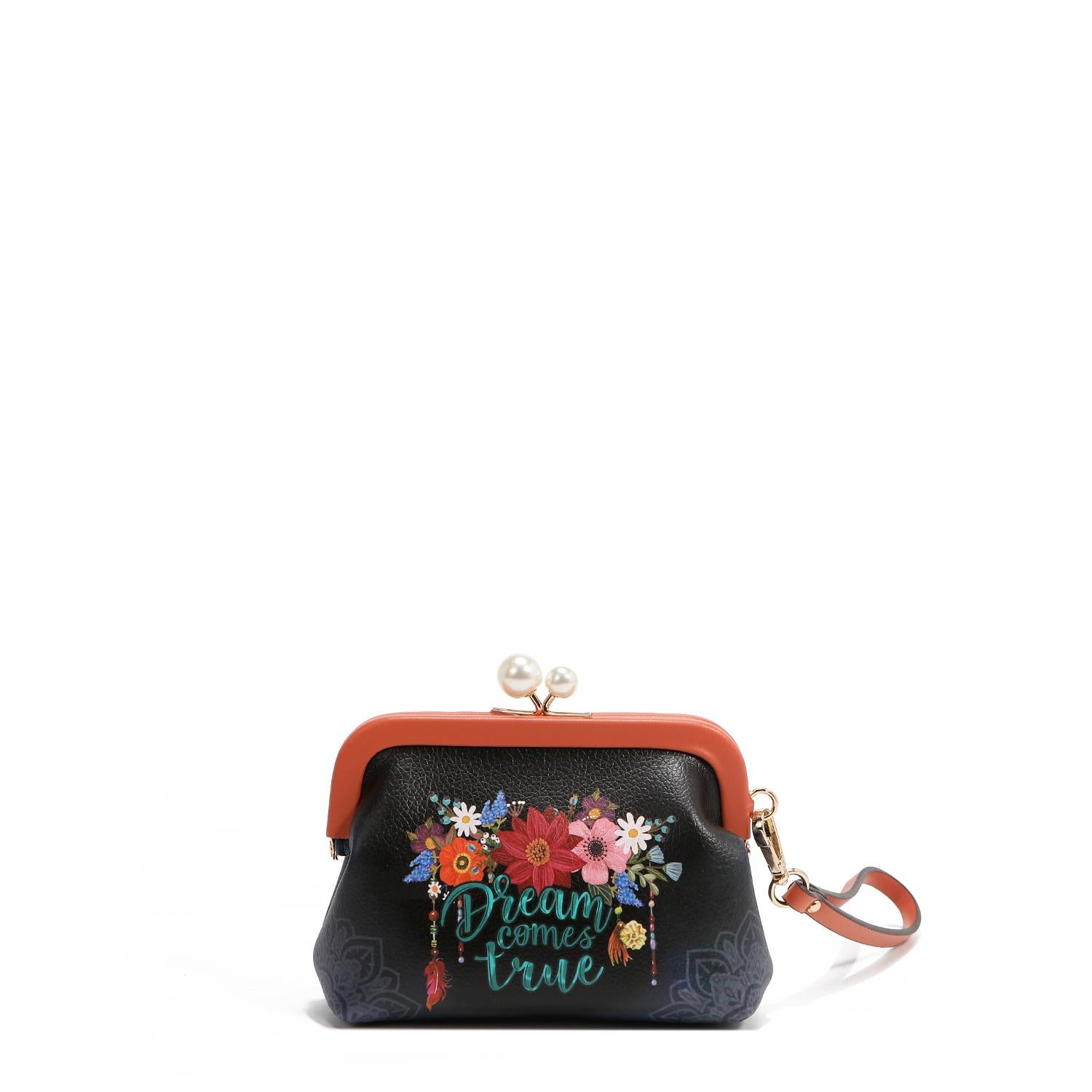 Mini Monedero Nicole Lee Con Broche Kisslock Y Correa FW25