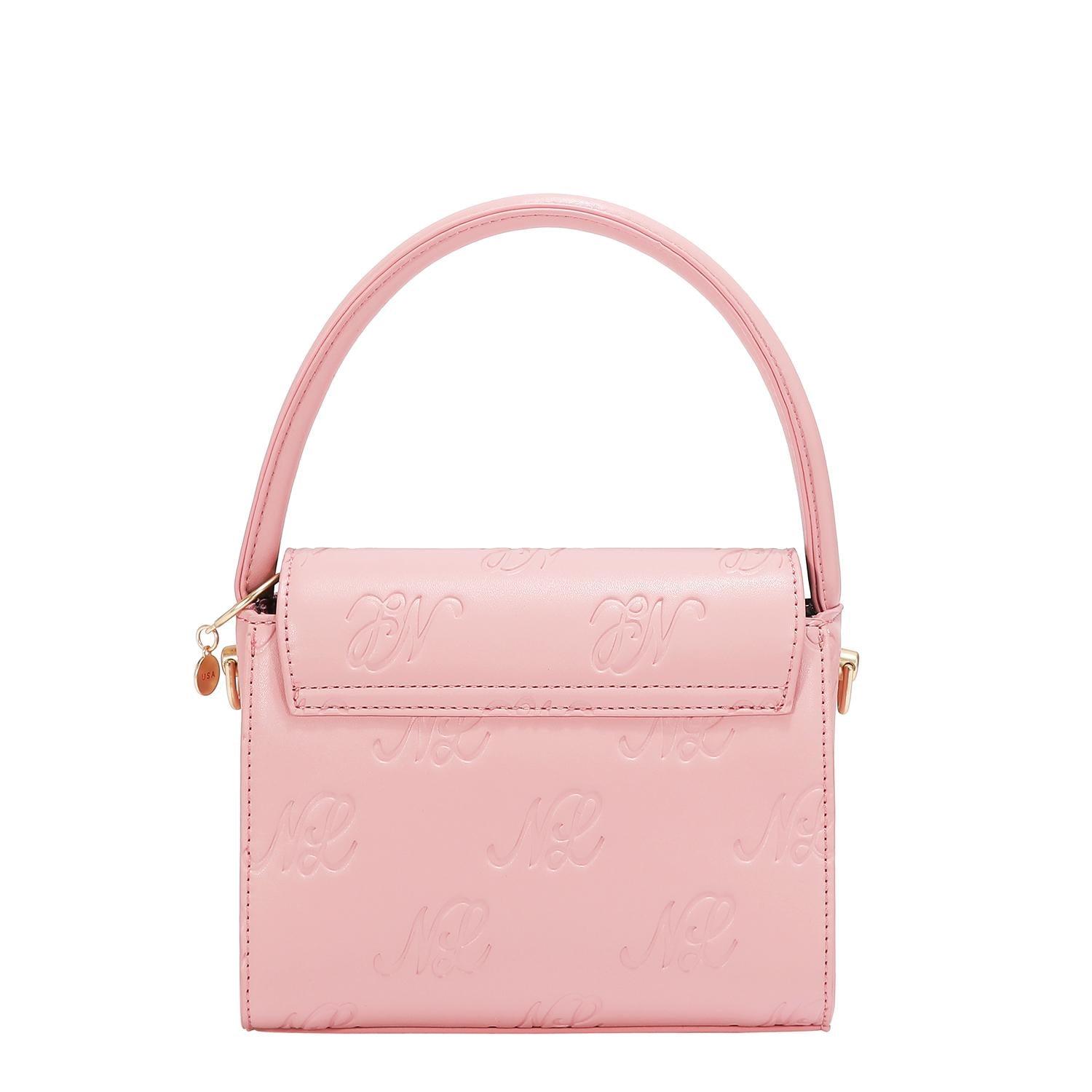 Bolsa Cuadrada Nicole Lee Con Corazon Embossed SS26