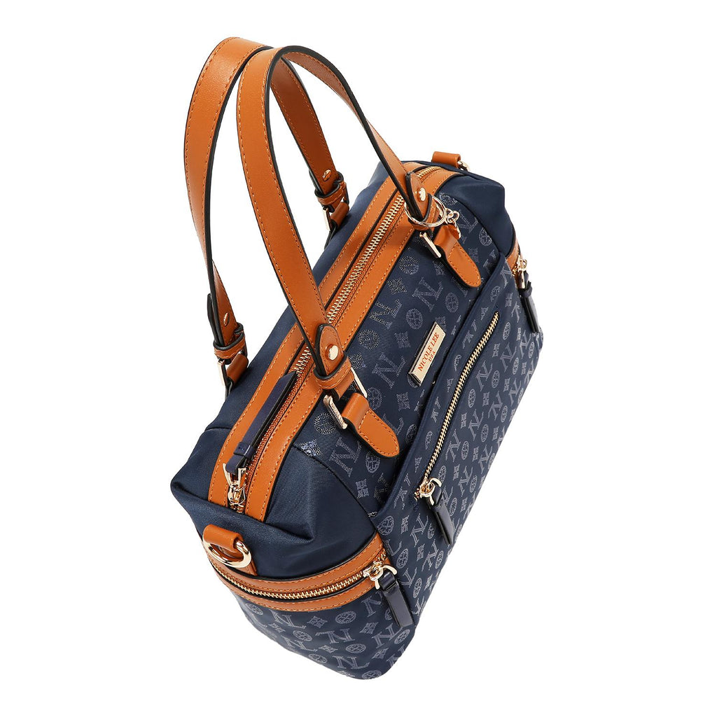 Bolsa duffle Nicole Lee de nylon holográfica FW25