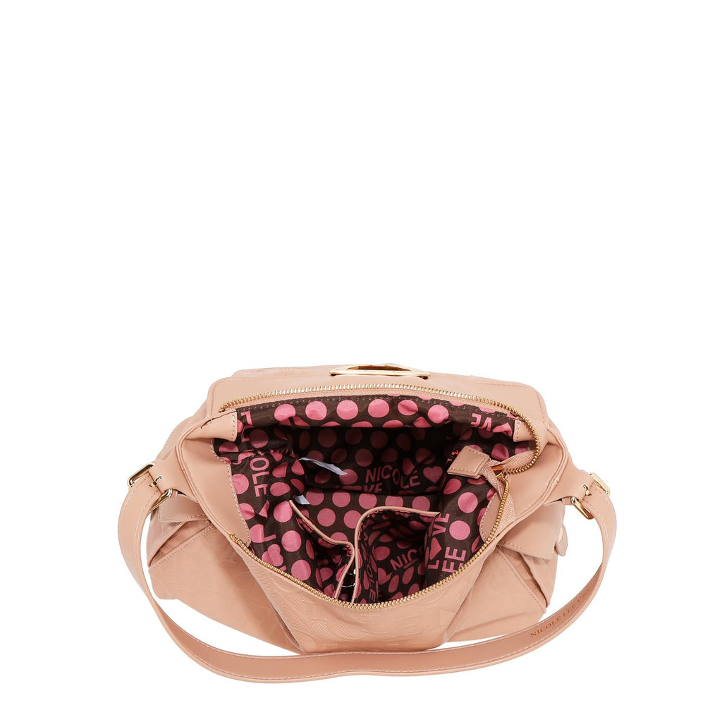 Bolsa slouchy Nicole Lee Con Relieve FW25