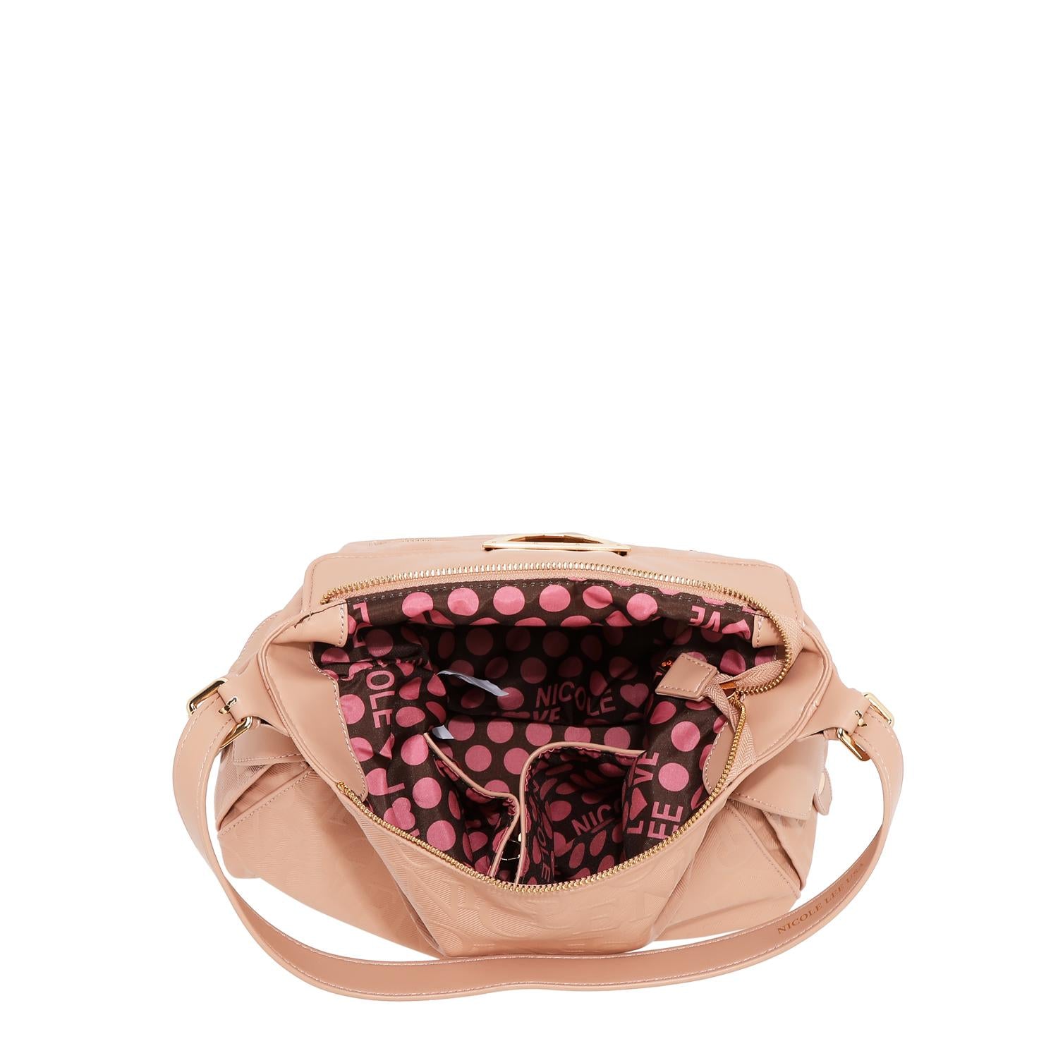 Bolsa slouchy Nicole Lee Con Relieve FW25