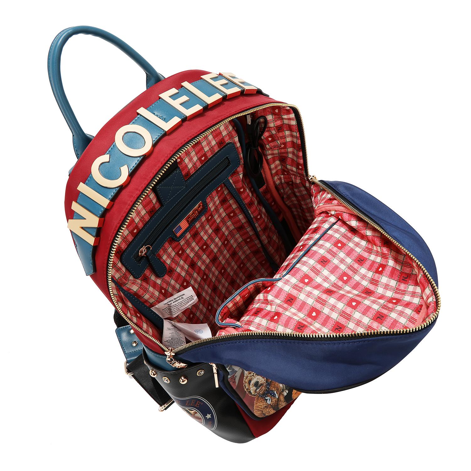 Mochila Nicole Lee con bolsa extra Best Smile FW25