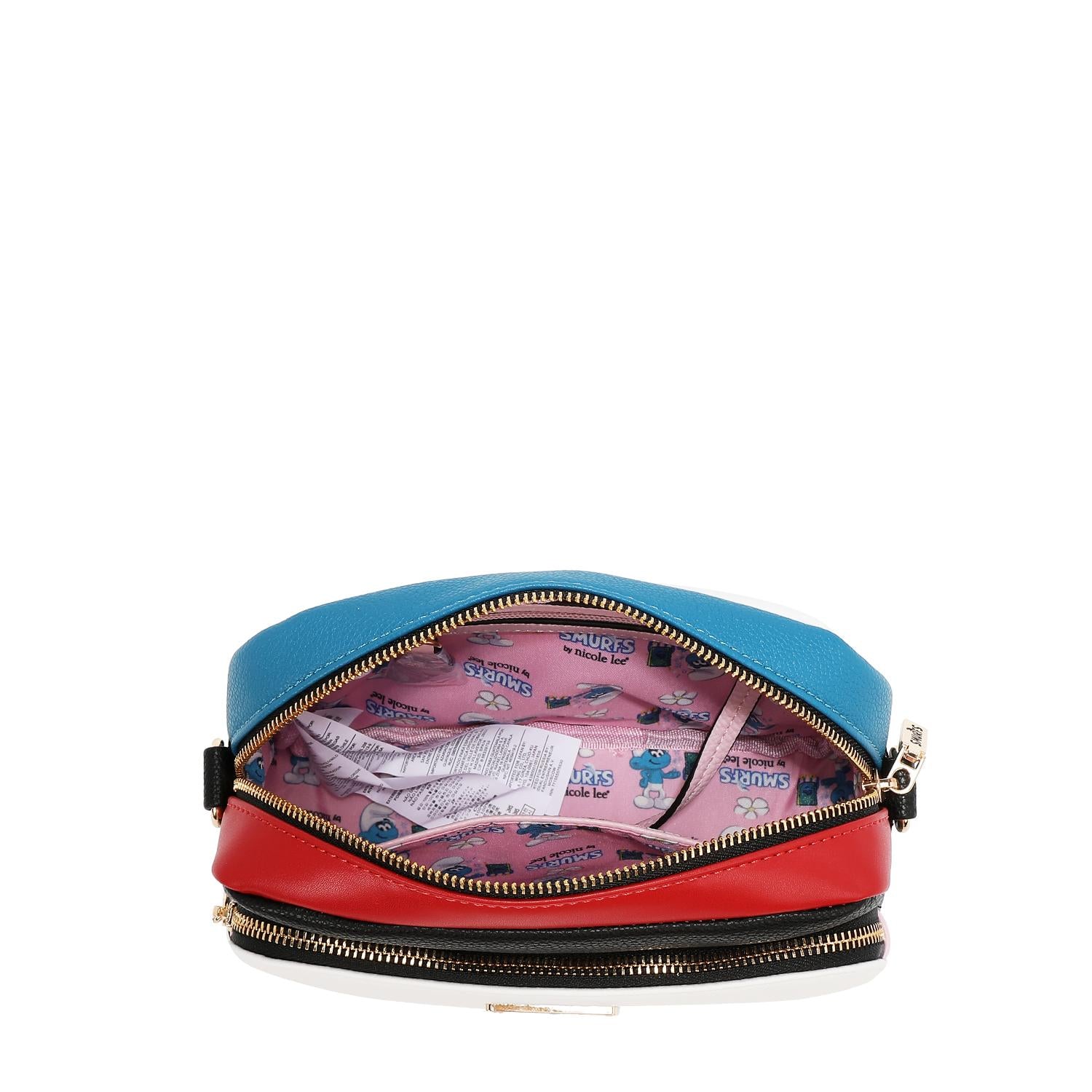 Bolsa Cruzada Estampada Smurfs by Nicole Lee FW25