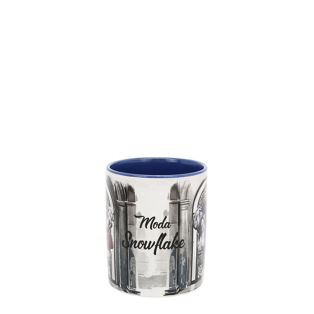Taza Nicole Lee de Cerámica Estampada Moda Snowflake FW25