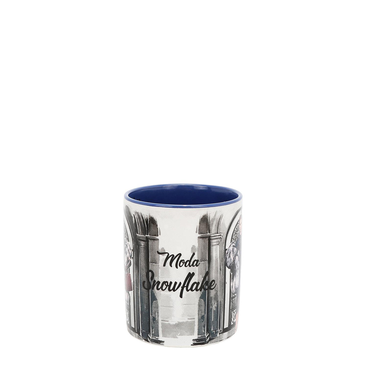 Taza Nicole Lee de Cerámica Estampada Moda Snowflake FW25