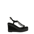 Sandalias Nicole Lee Crystal Chain Con Plataforma SS26