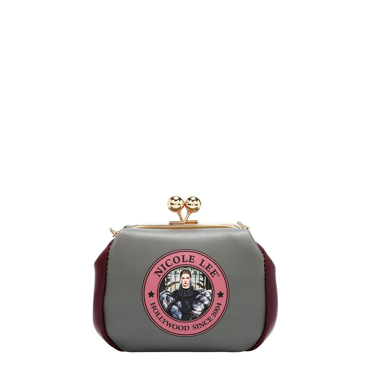 Mini bolsa con kisslock Nicole Lee Moda Snowflake FW25